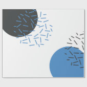 モダン,シンプル,カッコいい抽象芸術，図形のパターン ラッピングペーパー (フラット)