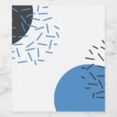 モダン,シンプル,カッコいい抽象芸術，図形のパターン ワインラベル (シングルラベル)