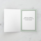 モダン シンプル クリスマス オーナメント ホリデー カード (内部)