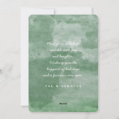 モダン シンプル クール タイポグラフィー ファミリー フォト シーズンカード (裏面)