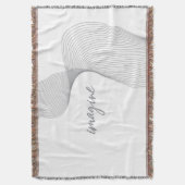 モダン,シンプル,グラフエレガントィックの想像デザイン スローブランケット (正面縦)