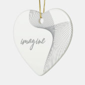 モダン,シンプル,グラフエレガントィックの想像デザイン セラミックオーナメント (左)