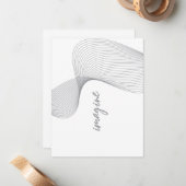 モダン,シンプル,グラフエレガントィックの想像デザイン ノートカード (正面/裏面インサイチュ)