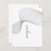 モダン,シンプル,グラフエレガントィックの想像デザイン ノートカード (正面/裏面)