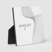 モダン,シンプル，グラフエレガントィックの想像デザイン フォトプラーク (正面)