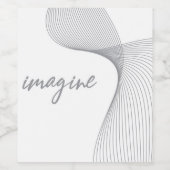 モダン,シンプル，グラフエレガントィックの想像デザイン ワインラベル (シングルラベル)