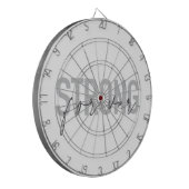 モダン,シンプル，シックなエレガントデザインストロングフォーエバー ダーツボード (正面左)