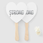 モダン,シンプル，シックなエレガントデザインストロングフォーエバー ハンドファン (正面&裏面)