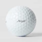 モダン シンプル スクリプト 名前 Titleist Pro V1 ゴルフボール (正面)