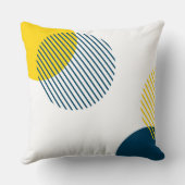 モダン,シンプル,トレンディー都ミニマル市抽象芸術アート クッション (裏面)