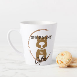 モダン シンプル ドッグ カフェ コーヒー ショップ カフェラテマグ