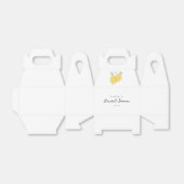 モダン シンプル パステル シトラス レモン ブライダル シャワー フェイバーボックス (折り畳みなし)