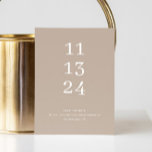 モダン シンプル パステル ペールトープ ミニマル ウェディング セーブザデート<br><div class="desc">モダン クリーン シンプル ミニマル ウェディングのSave the Dateをパステル トープ、ペール ダスティ ベージュの色合いでお届けします。追加アイテムが必要な場合はお問い合わせください。</div>