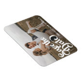 モダン シンプル フォト セーブ ザ デート マグネット (右側)