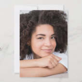 モダン シンプル フォト 卒業発表 招待状 (裏面)