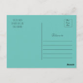 モダン シンプル フォト 卒業 ありがとう ポストカード (裏面)