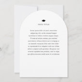 モダン シンプル フォト 卒業 招待状 (裏面)