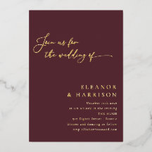 モダン・シンプル・ブουργundyモダンな結婚式