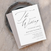 モダン シンプル ブラック＆ホワイト ウェディング 招待状