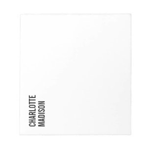 モダン シンプル ブラック ホワイト トレンディ ミニマル プレーンファッション ノートパッド