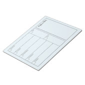 モダン シンプル ミニマリスト ウィークリー プランナー カレンダー ノートパッド (アングル)