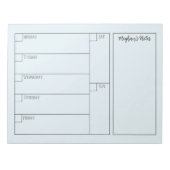 モダン シンプル ミニマリスト ウィークリー プランナー カレンダー ノートパッド (正面)