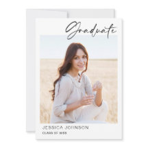 モダン シンプル ミニマリスト フォト 卒業パーティー