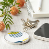 モダン,シンプル,ミニマルトレンディー都市抽象芸術 キーホルダー (側面)