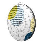 モダン,シンプル,ミニマルトレンディー都市抽象芸術 ダーツボード (正面右)
