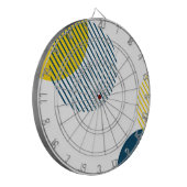 モダン,シンプル,ミニマルトレンディー都市抽象芸術 ダーツボード (正面左)
