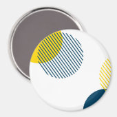 モダン,シンプル,ミニマルトレンディー都市抽象芸術 マグネット (正面/裏面)