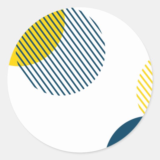 モダン,シンプル,ミニマルトレンディー都市抽象芸術 ラウンドシール (正面)