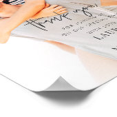 モダン シンプル ミニマル おしゃれ ウェディング サンクス ポスター (角)