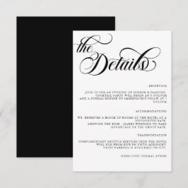 モダン シンプル ミニマル ウェディングの詳細 封入 エンクロージャーカード