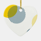 モダン, シンプル, ミニマル,トレンディー抽象芸術アート セラミックオーナメント (正面)