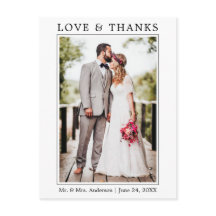 モダン シンプル ミニマル ラブ サンクス フォト ウェディング