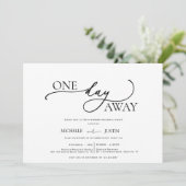 モダン シンプル ミニマル リハーサル ディナー 招待状 (スタンド正面)