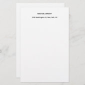 モダン シンプル ミニマル 便箋 (正面/裏面)