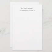 モダン シンプル ミニマル 便箋 (正面/裏面)