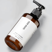 モダン シンプル ミニマル 4 OZ 化粧品ボトルラベル 長方形シール