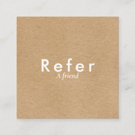 モダン シンプル ラスティック クラフト 紹介カード