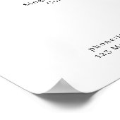 モダン シンプル 価格表 ポスター (角)