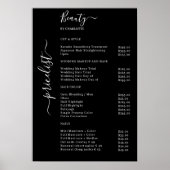 モダン シンプル 価格表 ポスター (正面)