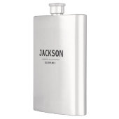 モダン シンプル 名前 オーダーメイド ブライズメイド フラスク (左)