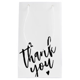 モダン シンプル 小規模ビジネス ありがとう スモールペーパーバッグ