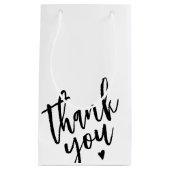 モダン シンプル 小規模ビジネス 御礼 スモールペーパーバッグ (正面)