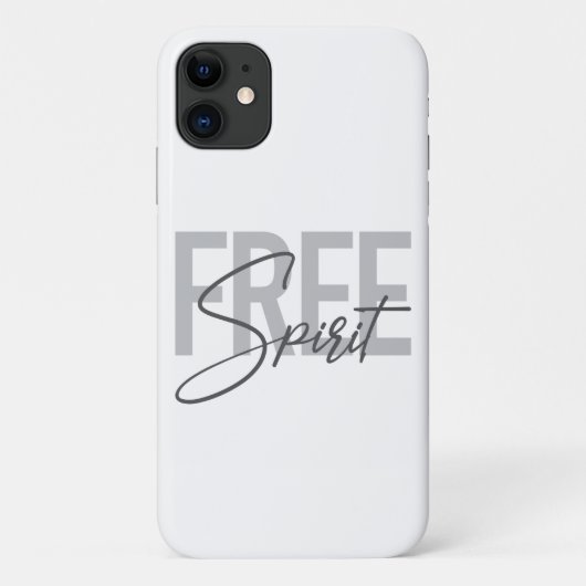モダン,シンプル，自由霊カッコいいのタイポグラフィ Case-Mate iPhoneケース (裏面)