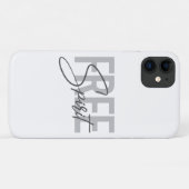 モダン,シンプル，自由霊カッコいいのタイポグラフィ Case-Mate iPhoneケース (裏面(横))