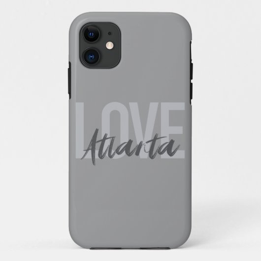 モダン,シンプル,都市カッコいいデザインラブアトランタ Case-Mate iPhoneケース (裏面)