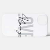モダン,シンプル，都市タイポグラフィ"常に愛" Case-Mate iPhoneケース (裏面 (横))